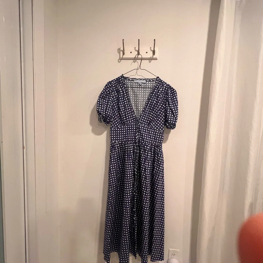 Hill House Blue Polka Dot Maxi Dress - Picture 8 of 8